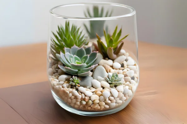 Terrário Minimalista com Copo de Vidro Guia para Iniciantes