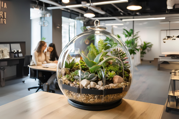 Terrários em Escritórios Compartilhados: Soluções de Estilo e Bem-Estar